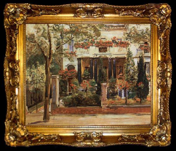 framed  Max Slevogt Steinbart Villa, ta009-2